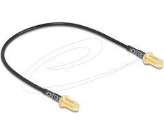 Delock Antennenkabel RP-SMA Buchse zum Einbau zu RP-SMA Buchse zum Einbau RG-174 32 cm