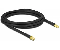 Delock Antennenkabel RP-SMA Stecker zu RP-SMA Buchse LMR/CFD300 2 m low loss