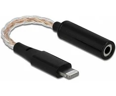Delock Audio Adapteris 8 Pin Lightning™ Stecker DAC 24 Bit/48 kHz Hi-Res zu 3,5 mm 4 Pin Klinkenbuchse 10,5 cm