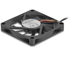 Delock Axiallüfter 12 V DC, 70 x 70 x 10 mm juodas