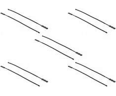 Delock 18966 - Beaded cable tie - Polyamide - Juodas - -40 - 85 °C - 21 cm - 4.5 mm