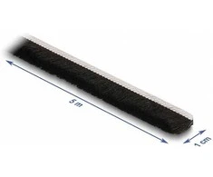 Delock Bürstenstreifen selbstklebend 10 mm - Länge 5 m juodas