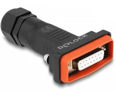 Delock D-Sub 15 Pin Buchse mit Gehäuse IP67 wasserfest