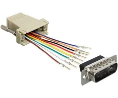 Delock D-Sub 15 Pin Stecker > RJ45 Buchse Montagesatz