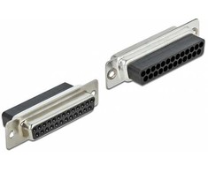 Delock D-Sub 25 kontaktų lizdas į RJ45 lizdą montavimo komplektas juodos spalvos