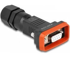 Delock D-Sub 9 Pin Buchse mit Gehäuse IP67 wasserfest
