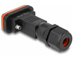 Delock D-Sub 9 Pin Stecker mit Gehäuse IP67 wasserfest
