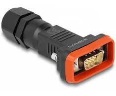 Delock D-Sub 9 Pin Stecker mit Gehäuse IP67 wasserfest
