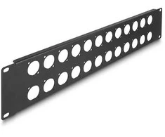 Delock D-Typ 19? Patchpanel 24 Port 2 HE juodas