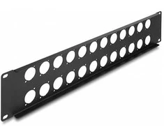 Delock D-Typ 19? Patchpanel 24 Port 2 HE juodas