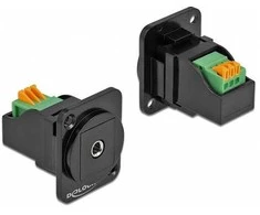 Delock D-Typ Modul 3,5 mm 3 Pin Klinkenbuchse zu Terminalblock