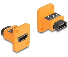 Delock D-Typ Modul HDMI-A Buchse zu Buchse 4K oranžinis