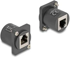 Delock D-Typ Modul RJ12 Buchse zu Buchse mit Schrauben juodas
