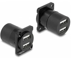 Delock D-Typ Modul USB 2.0 Typ-A 2 x Buchse zu 2 x Buchse