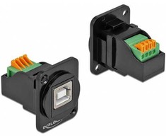 DELOCK D-Typ Modul USB 2.0 Typ-B Buchse zu Terminalblock