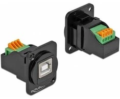 DELOCK D-Typ Modul USB 2.0 Typ-B Buchse zu Terminalblock