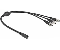Delock DC Verteilerkabel 5,5 x 2,1 mm 1 x Buchse zu 3 x Stecker verschraubbar