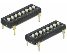Delock DIP-Schalter Tri-State 8-stellig 2,54 mm Rastermaß THT vertikal juodas 2 vnt.