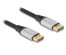 Delock DeLOCK DisplayPort kabelis 16K 60 Hz 1 m sidabrinė metal