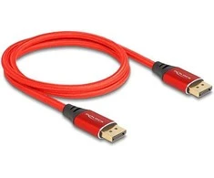 DELOCK DisplayPort Kabelis 16K 60 Hz 1m raudona Metall