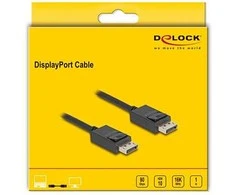 DELOCK DisplayPort Kabelis 16K 60 Hz 80 Gbps 1m