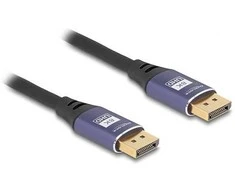 DELOCK DisplayPort Kabelis 8K 60 Hz 1m flieder Metall