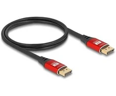 DELOCK DisplayPort Kabelis 8K 60 Hz 2m raudona Metall