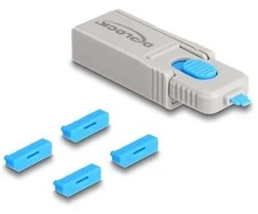Delock DisplayPort Port Blocker Set für DisplayPort Buchsen 4 Stück + Verschlusswerkzeug