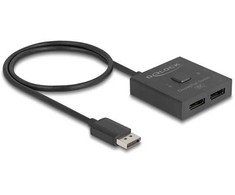 Delock DeLOCK DisplayPort jungiklis 2 > 1 dvikryptis 8K (juodas, 50 cm)