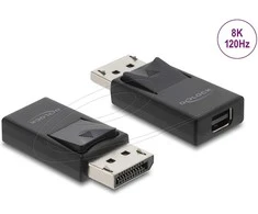 Delock DisplayPort zu Mini DisplayPort Adapteris 8K mit HDR und HDCP Unterstützung - bidirektional