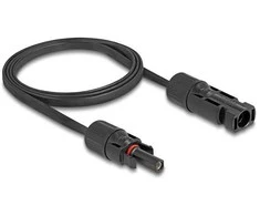 Delock DL4 Solar Flachbandkabel Stecker zu Buchse 1 m juodas