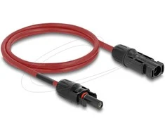 Delock DL4 Solar Kabelis 4 mm² Stecker zu Buchse 1 m raudona