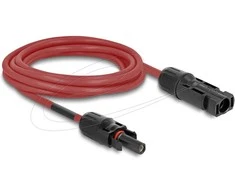 Delock DL4 Solar Kabelis 4 mm² Stecker zu Buchse 3 m raudona