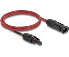 Delock DL4 Solar Kabelis 6 mm² Stecker zu Buchse 1 m raudona