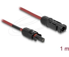 Delock DL4 Solar Kabelis 6 mm² Stecker zu Buchse 1 m raudona