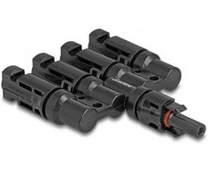 Delock DL4 Solar Konnektor 1 x Buchse zu 4 x Stecker