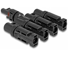 Delock DL4 Solar Konnektor 1 x Buchse zu 4 x Stecker