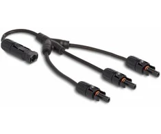Delock DL4 Solar Splitter Kabelis 1 x Stecker zu 3 x Buchse 35 cm juodas