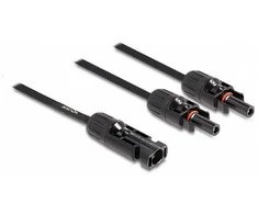 Delock DL4 Solar Splitter Kabelis 1 x Stecker zu 2 x Buchse 30 cm juodas