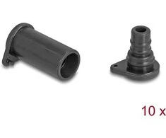 Delock DL4 Staubschutz für Stecker und Buchse, Silikon, 2-teilig, juodas 10er Set