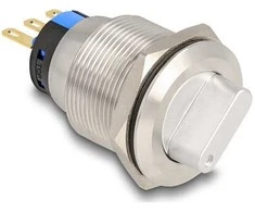Delock Drehschalter zum Einbau 22 mm 3 x Lötanschluss