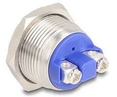 Delock Drucktaster zum Einbau 19 mm 2 x Schraubklemme Taster hoch