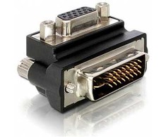 Adapteris AV Delock DVI-D - D-Sub (VGA) juoda (65172)