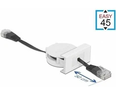 Delock Easy 45 Modul Netzwerk Aufrollkabel RJ45 Cat.5e juodas