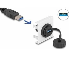 Delock Easy 45 Modul SuperSpeed USB 5 Gbps (USB 3.2 Gen 1) USB Typ-A Buchse, 45 x 45 mm