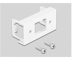 Delock Easy 45 Netzwerk Verlängerungskabel S/FTP RJ45 Stecker zu RJ45 Buchse Cat.6A 25 cm juodas / baltas