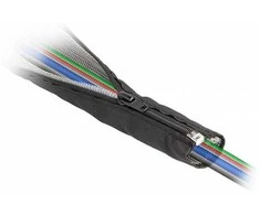 Delock EMV Abschirmgeflechtschlauch mit Reißverschluss hitzebeständig 1 m x 30 mm juodas