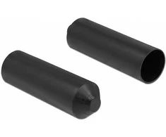 Delock Endkappen mit Innenkleber 80 x 25 mm 2 vnt. juodas
