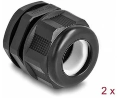 Delock EX-Kabelverschraubung M25 juodas 2 vnt.