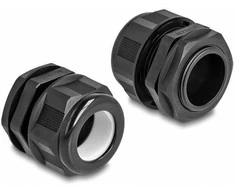 Delock EX-Kabelverschraubung M32 juodas 2 vnt.